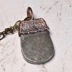 Electroformed Copper Pyrite Pendant